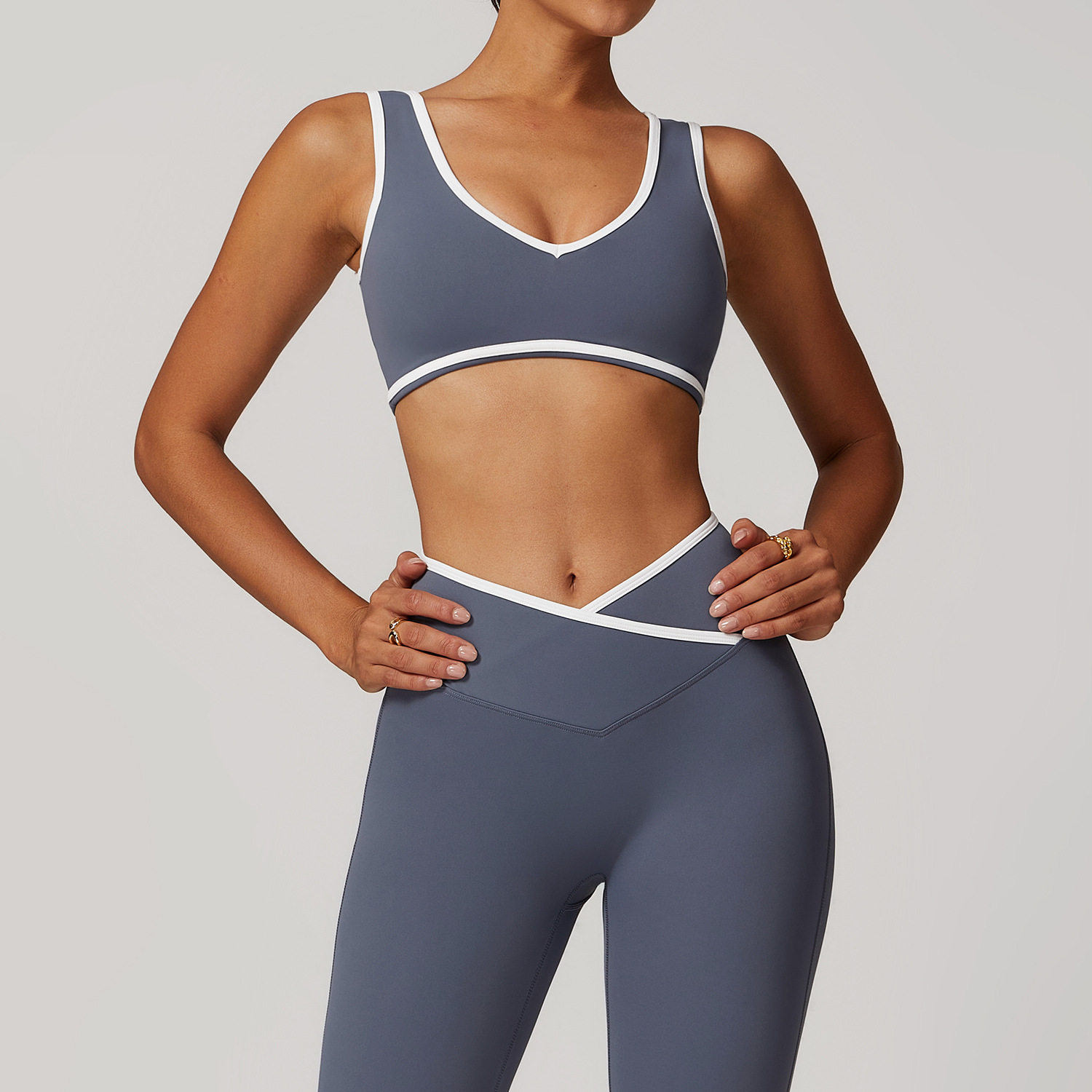 Yoga Và Fitness - V-hals sportbeha dames top push-up sportondergoed