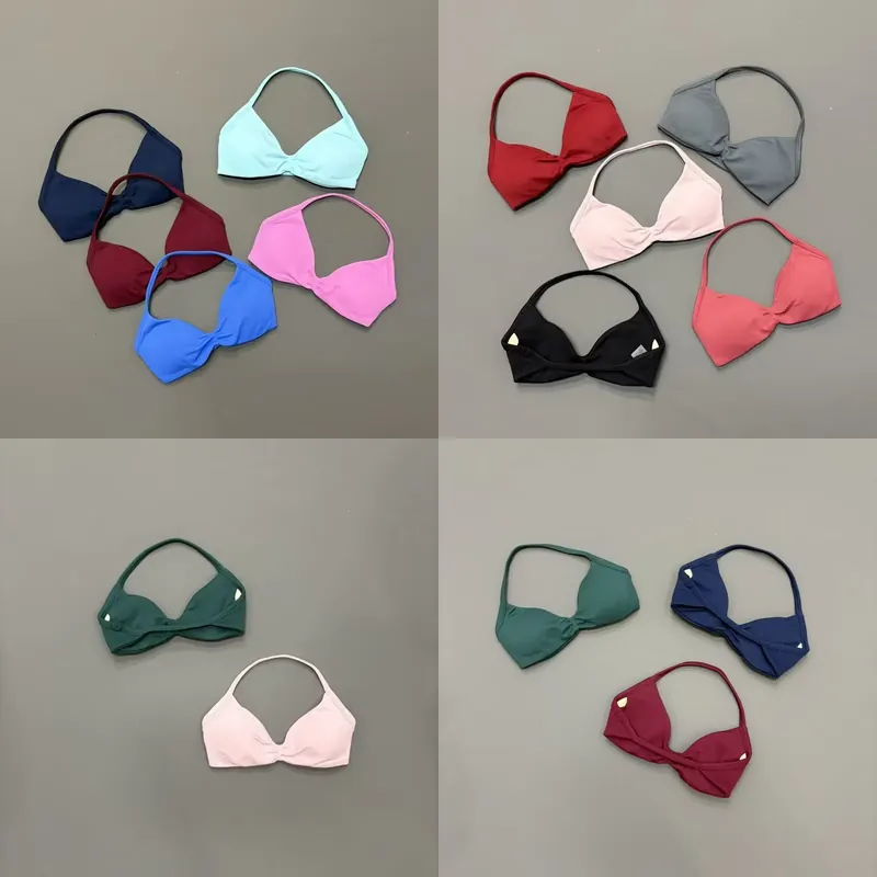 Yoga Và Fitness - Dames Halter Sportbeha V-hals Gevoerde Yoga