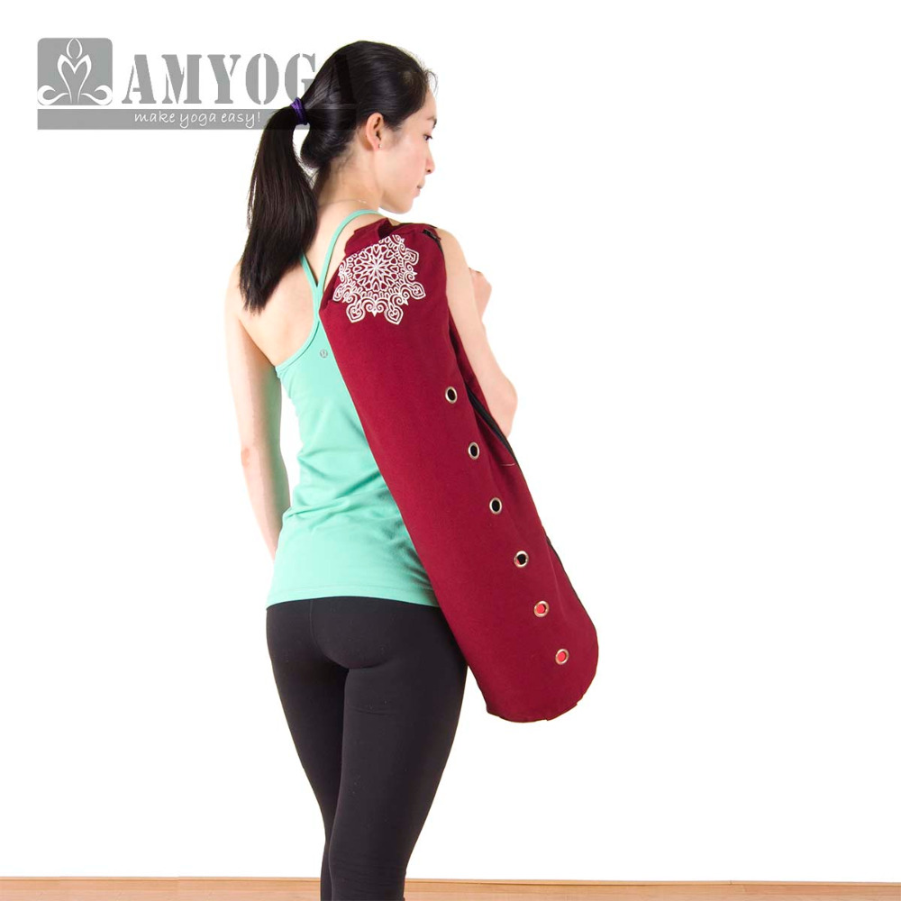 Yoga And Fitness - Canvas yogamat tas, schoudertas, gymmat tas,
