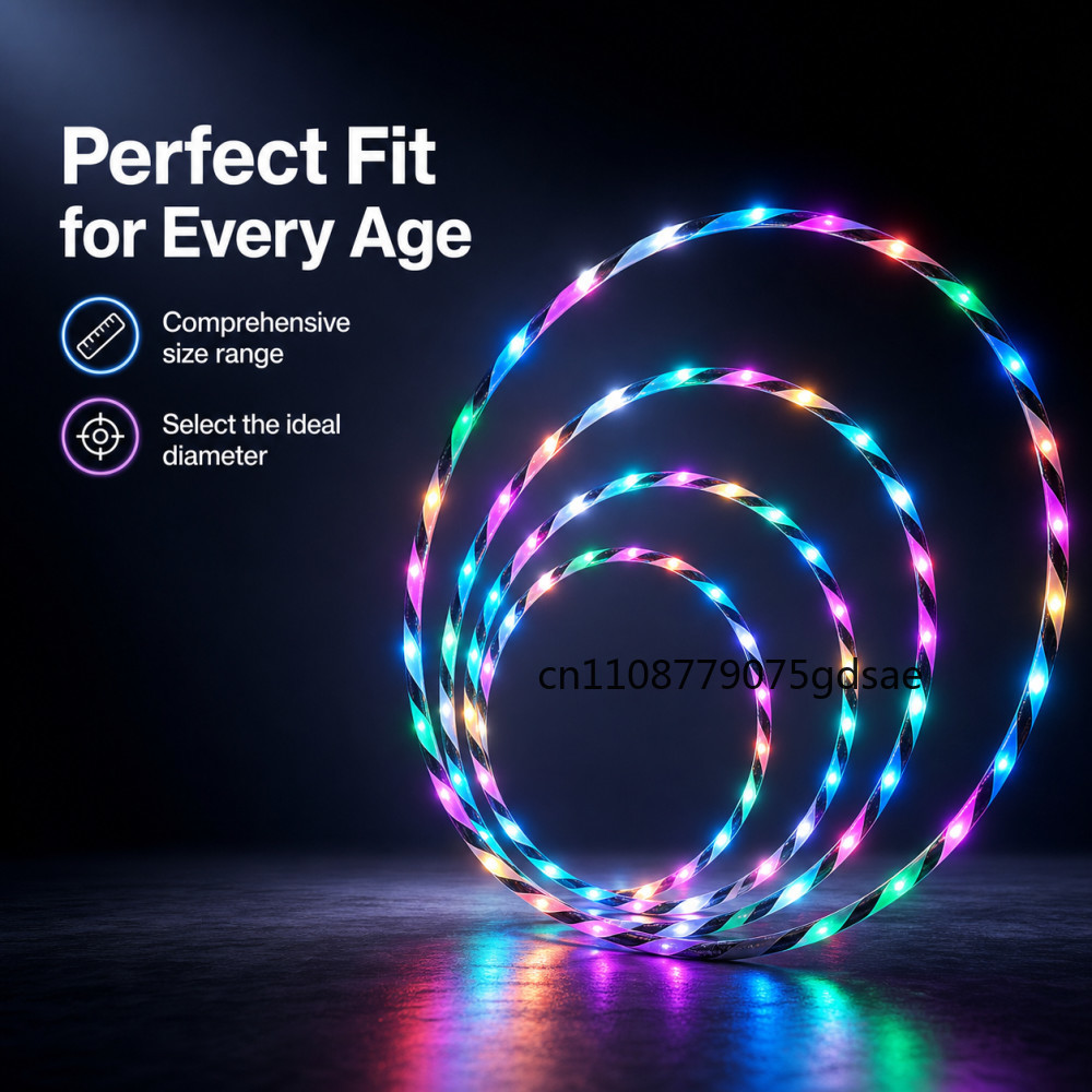 60-90cm LED Glow Sport Hoop vo - Gymnastics Rings recensie en prijs