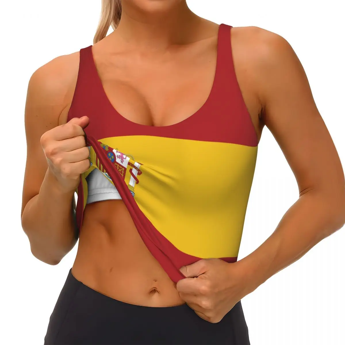 Spanje Vlag Basic Tops Dames S - Yoga Và Fitness recensie en prijs